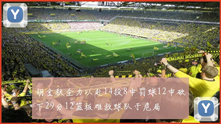 胡金秋全力以赴14投8中罚球12中砍下29分12篮板难救球队于危局
